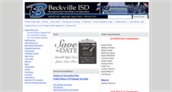 Desktop Screenshot of beckvilleisd.net